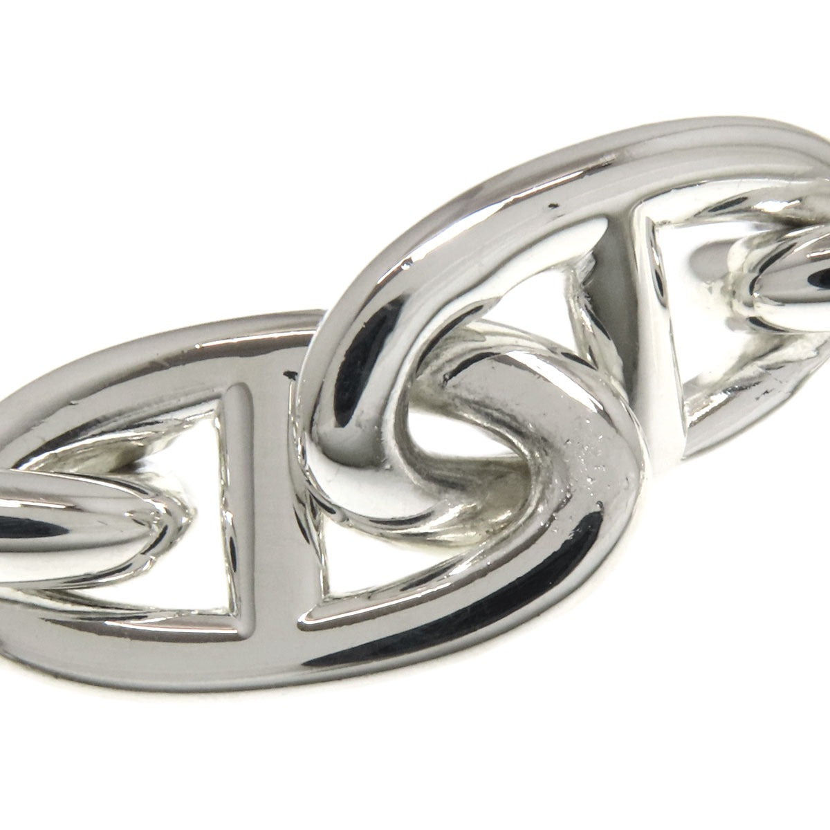 HERMES Shane Dunkle GM 12 frames Bracelet Silver Ladies [Used]