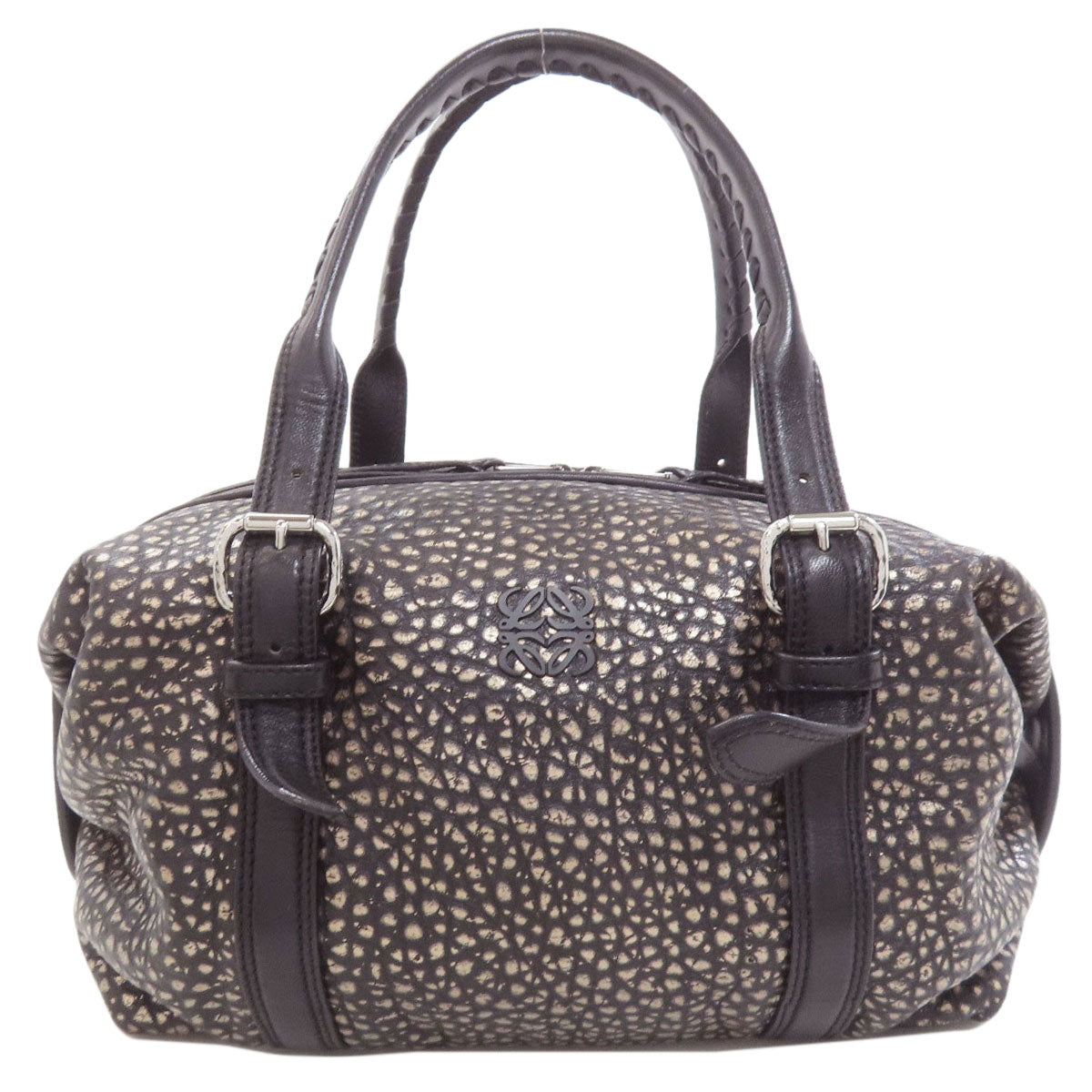 LOEWE Animal pattern Handbag Calf Ladies [Used]