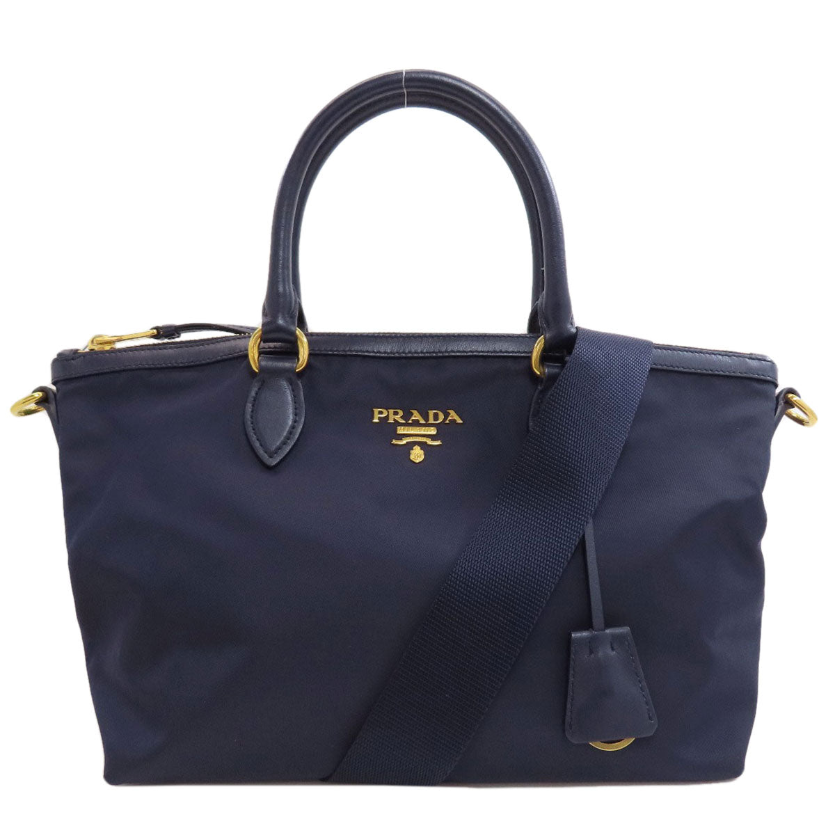 PRADA 1BA104 Logo Hardware 2WAY Handbag Nylon Ladies [Used]