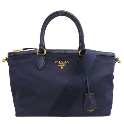 PRADA 1BA104 Logo Hardware 2WAY Handbag Nylon Ladies [Used]