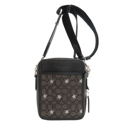 COACH CP177 Sullivan Crossbody Signature Star Shoulder Bag Leather Canvasmens [Used]