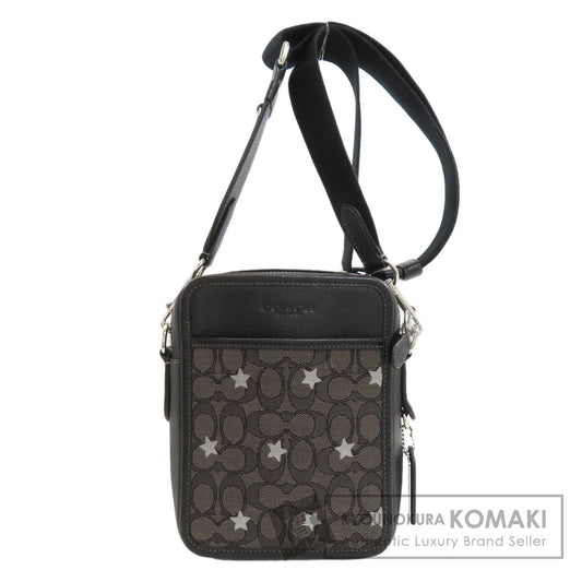 COACH CP177 Sullivan Crossbody Signature Star Shoulder Bag Leather Canvasmens [Used]