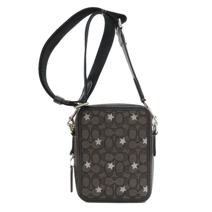 COACH CP177 Sullivan Crossbody Signature Star Shoulder Bag Leather Canvasmens [Used]