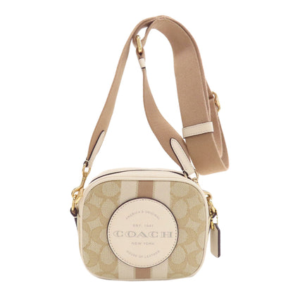 COACH C9120 Mini Dempsey Long Shoulder Shoulder Bag Canvas LeatherLadies [Used]