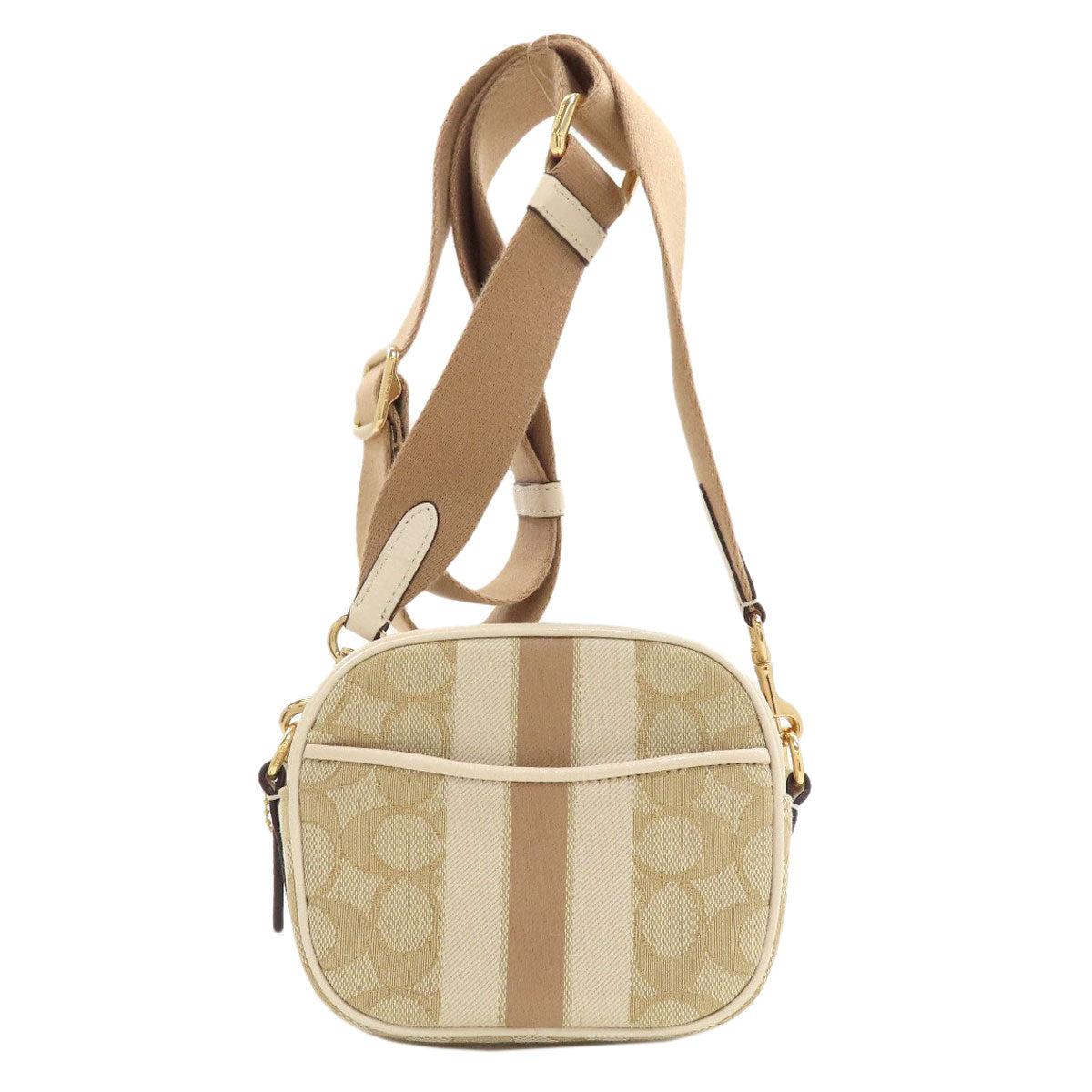 COACH C9120 Mini Dempsey Long Shoulder Shoulder Bag Canvas LeatherLadies [Used]