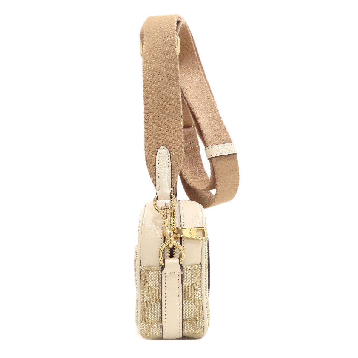 COACH C9120 Mini Dempsey Long Shoulder Shoulder Bag Canvas LeatherLadies [Used]