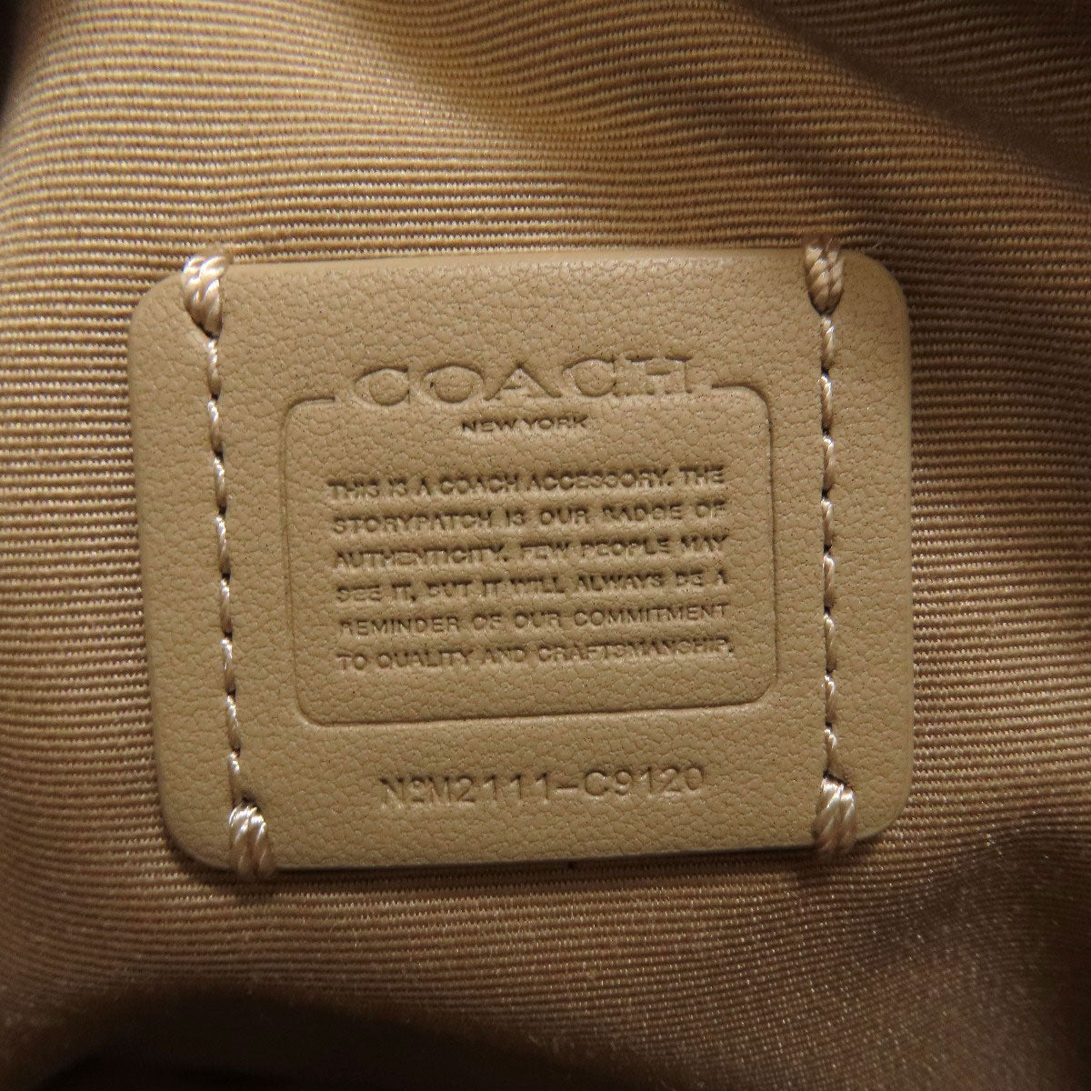 COACH C9120 Mini Dempsey Long Shoulder Shoulder Bag Canvas LeatherLadies [Used]