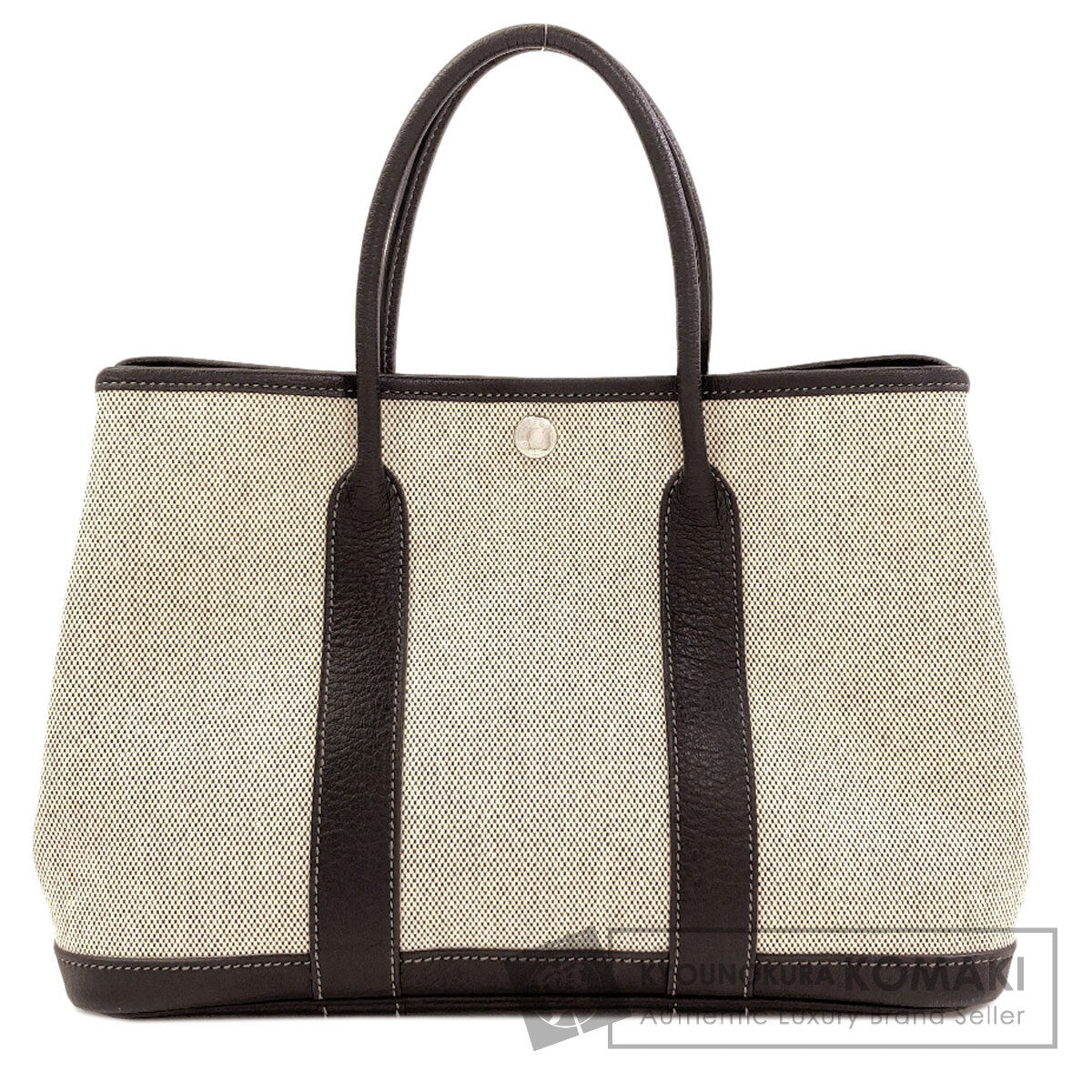 HERMES Garden Party TPM SilverHardware Handbag Tower ash Ladies [Used]