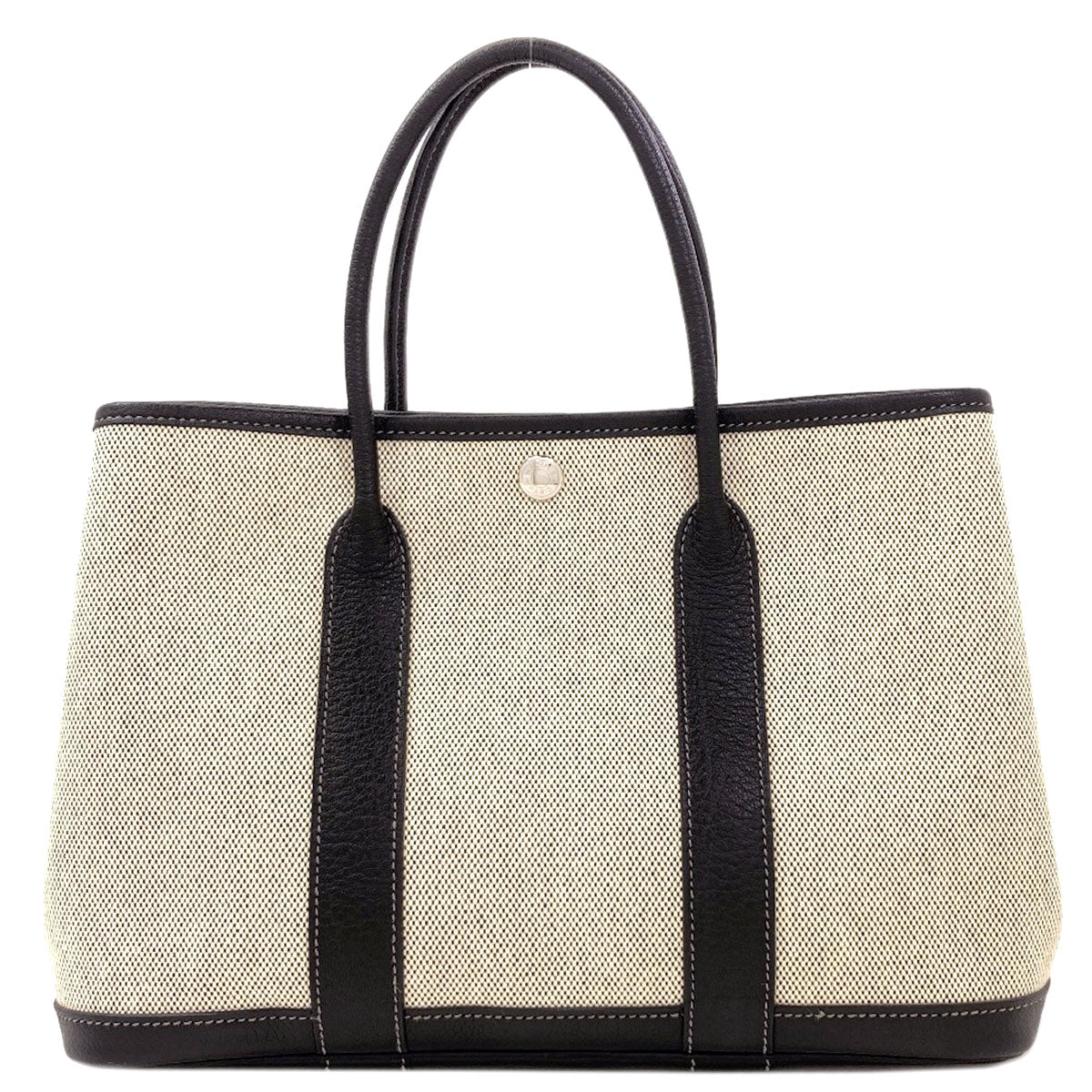 HERMES Garden Party TPM SilverHardware Handbag Tower ash Ladies [Used]