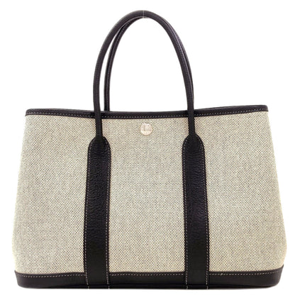 HERMES Garden Party TPM SilverHardware Handbag Tower ash Ladies [Used]