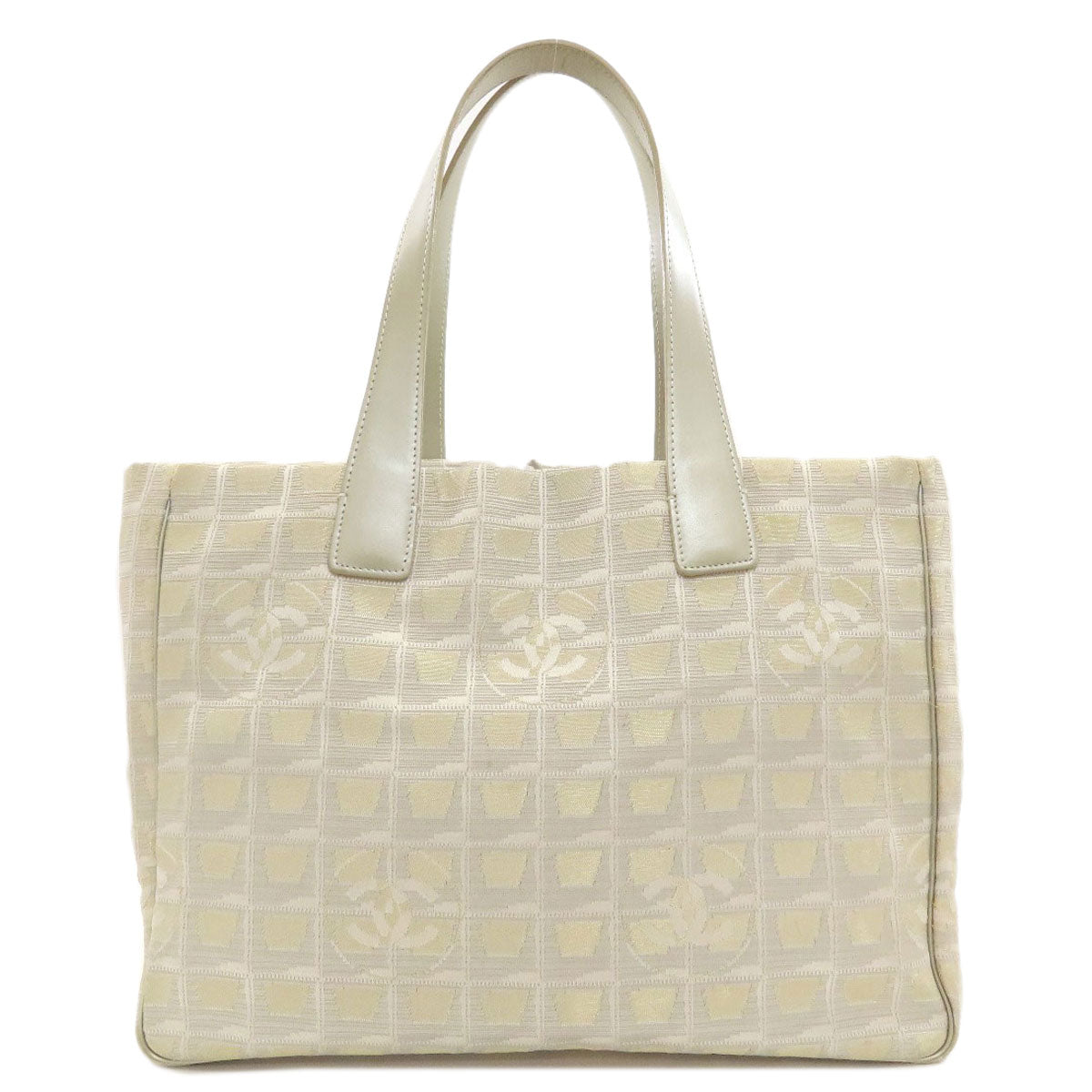 CHANEL New Travel Line MM Tote Bag Nylon jacquard Ladies [Used]