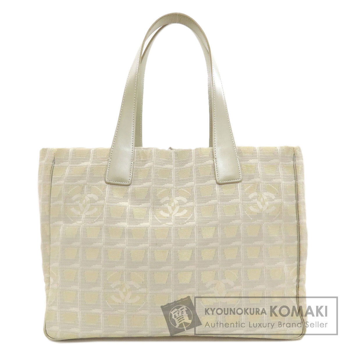 CHANEL New Travel Line MM Tote Bag Nylon jacquard Ladies [Used]