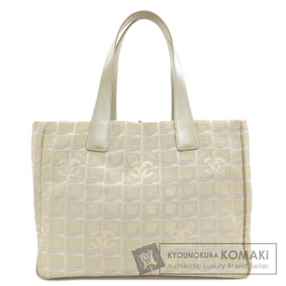 CHANEL New Travel Line MM Tote Bag Nylon jacquard Ladies [Used]