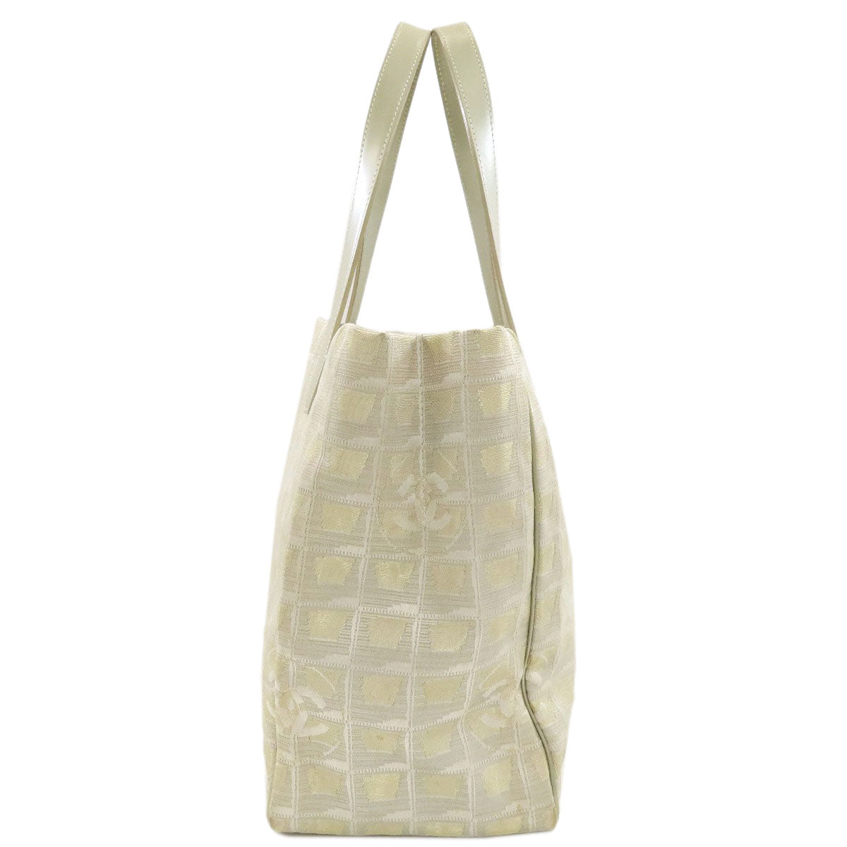 CHANEL New Travel Line MM Tote Bag Nylon jacquard Ladies [Used]