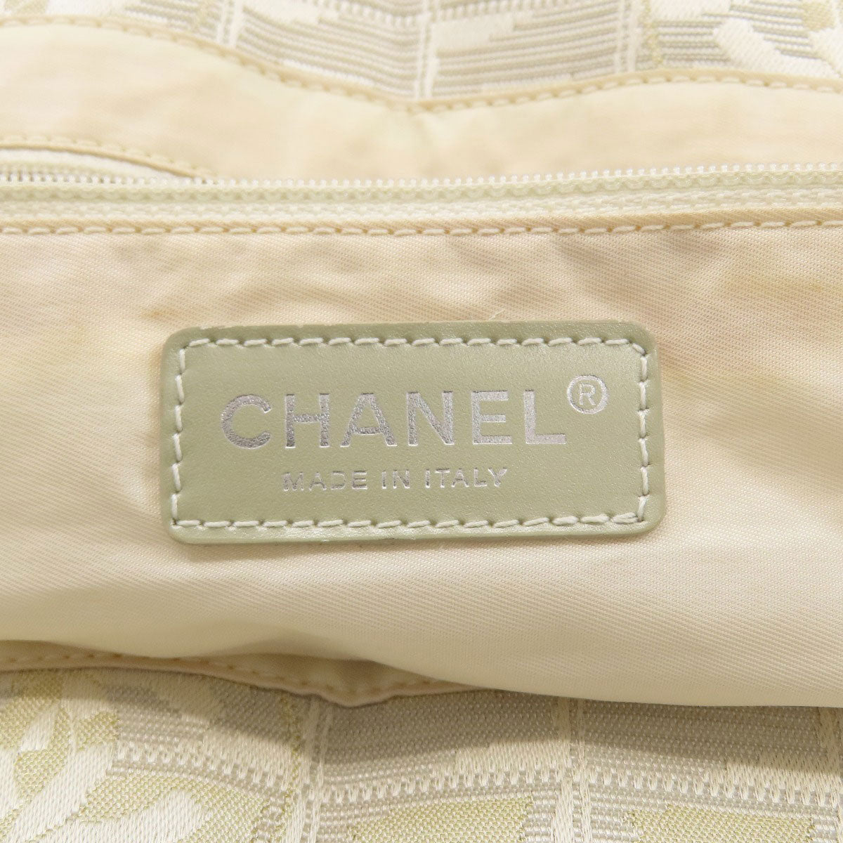 CHANEL New Travel Line MM Tote Bag Nylon jacquard Ladies [Used]