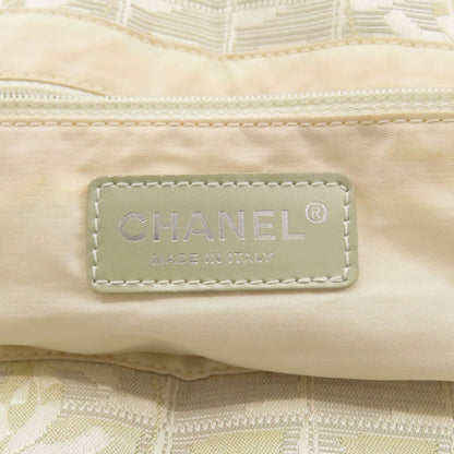 CHANEL New Travel Line MM Tote Bag Nylon jacquard Ladies [Used]