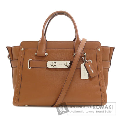 COACH 34408 Swagger Carryall 2WAY Handbag Leather Ladies [Used]