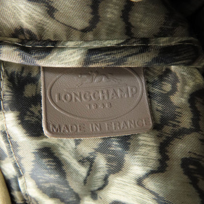 Longchamp Embossing Tote Bag Leather Ladies [Used]