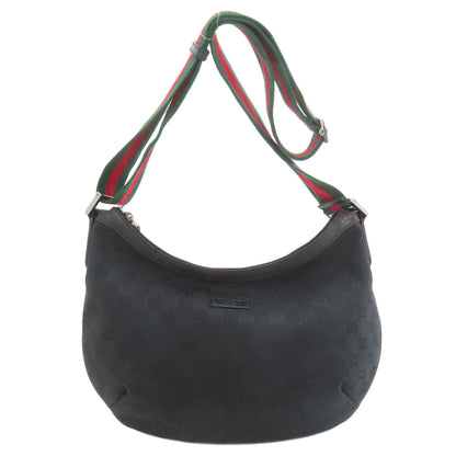 GUCCI 181092 GG Shelly line Shoulder Bag Canvas Ladies [Used]