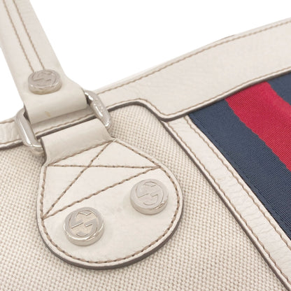 GUCCI 232973 Sherry line Tote Bag Canvas Ladies [Used]