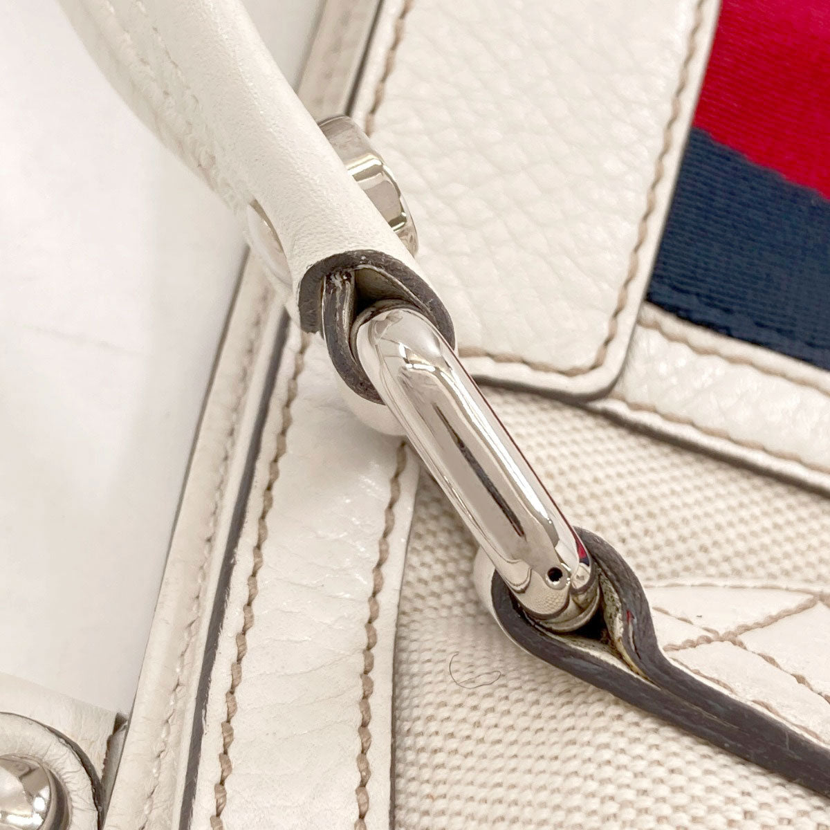 GUCCI 232973 Sherry line Tote Bag Canvas Ladies [Used]