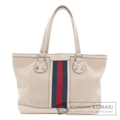 GUCCI 232973 Sherry line Tote Bag Canvas Ladies [Used]