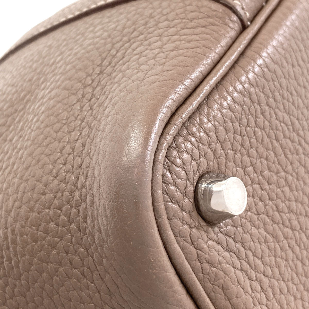 HERMES Picotin Lock PM Etoupe SilverHardware Handbag Taurillon Clemence Ladies [Used]