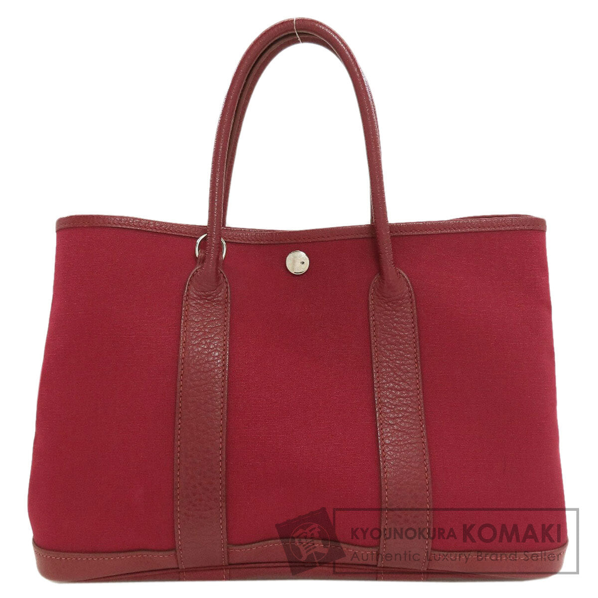 HERMES Garden Party TPM SilverHardware Handbag Towar Officche Ladies [Used]