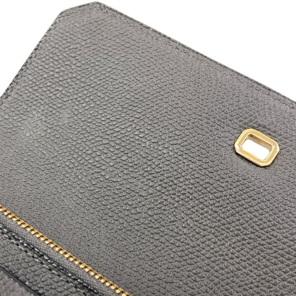 Valextra Brera Long wallet (with coin pocket) Leather Ladies [Used]