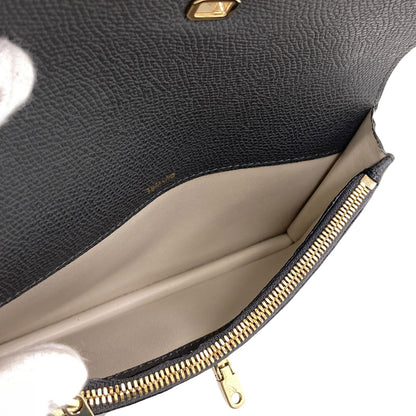 Valextra Brera Long wallet (with coin pocket) Leather Ladies [Used]