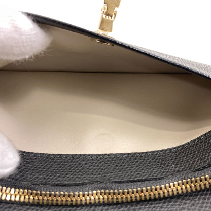 Valextra Brera Long wallet (with coin pocket) Leather Ladies [Used]