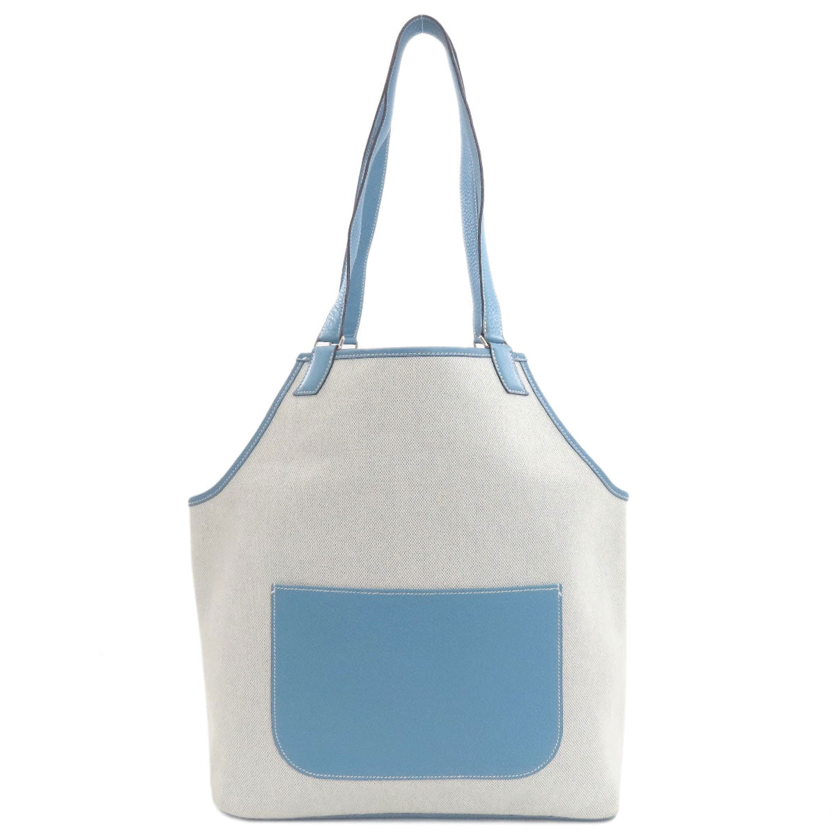 HERMES Jardinier PM SilverHardware Tote Bag Tower ash Taurillon ClemenceLadies [Used]