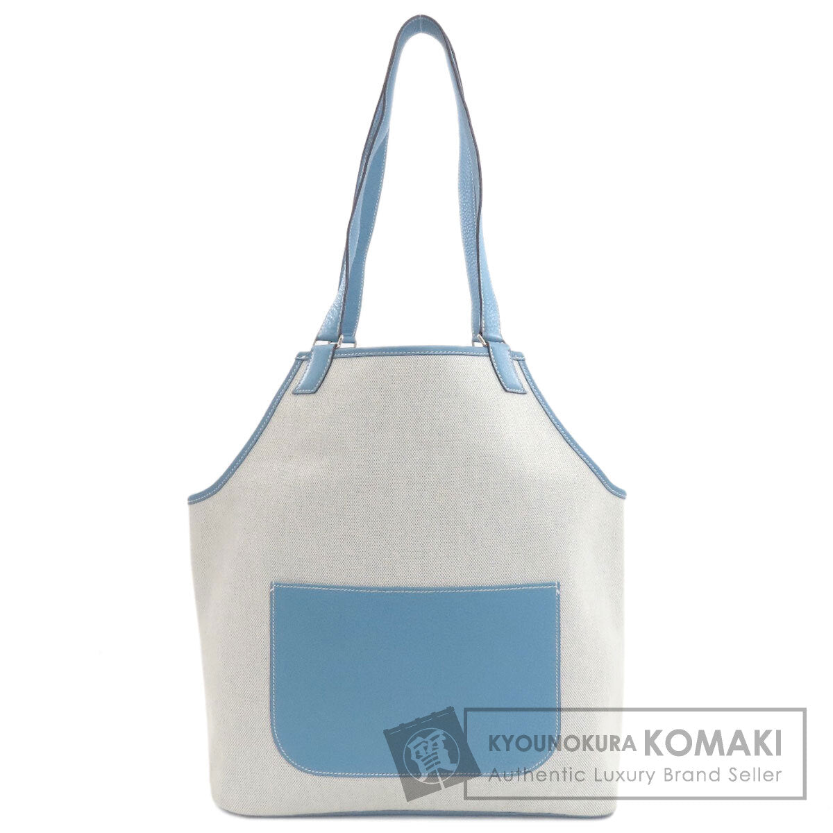 HERMES Jardinier PM SilverHardware Tote Bag Tower ash Taurillon ClemenceLadies [Used]