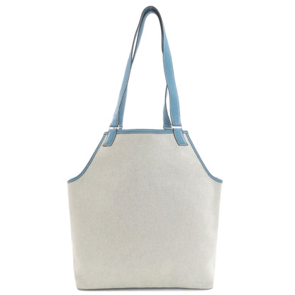 HERMES Jardinier PM SilverHardware Tote Bag Tower ash Taurillon ClemenceLadies [Used]