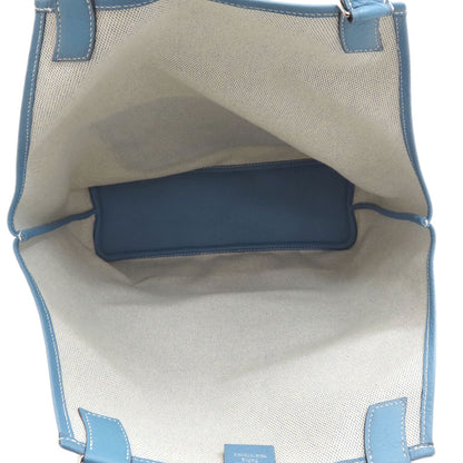 HERMES Jardinier PM SilverHardware Tote Bag Tower ash Taurillon ClemenceLadies [Used]