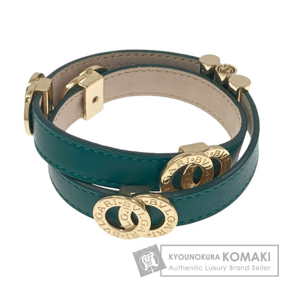 BVLGARI BVLGARI BVLGARI Double Coil Bracelet Bracelet Leather MetalLadies [Used]