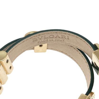 BVLGARI BVLGARI BVLGARI Double Coil Bracelet Bracelet Leather MetalLadies [Used]