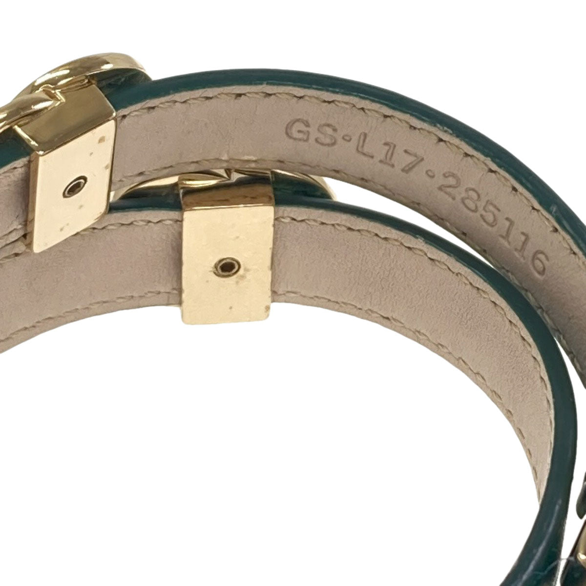 BVLGARI BVLGARI BVLGARI Double Coil Bracelet Bracelet Leather MetalLadies [Used]