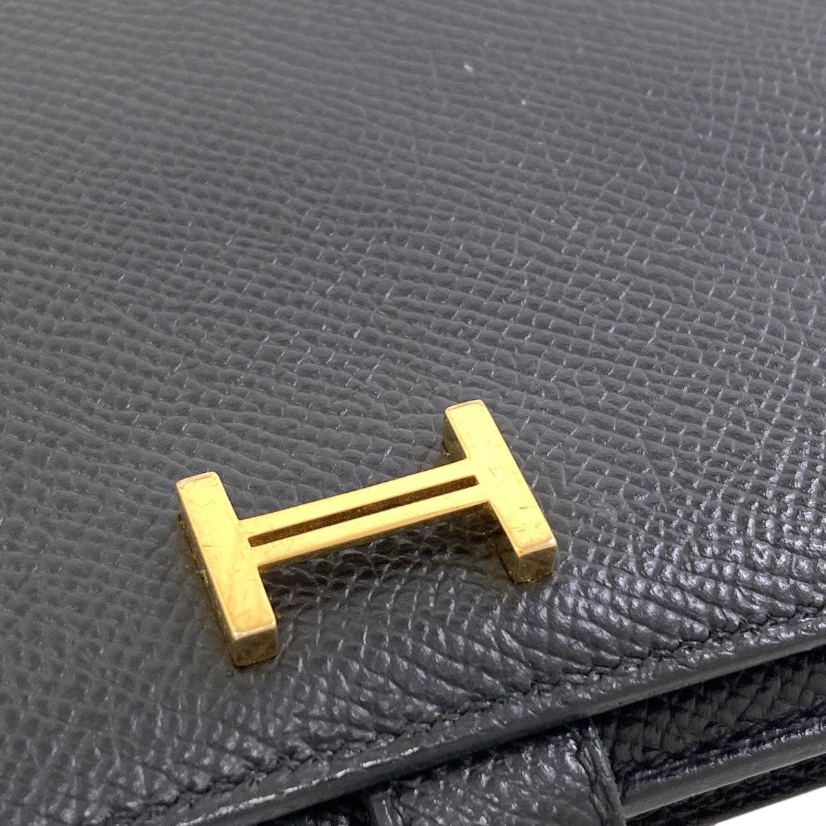 HERMES Barance Free GoldHardware Long wallet (with coin pocket) Epsom Ladies [Used]