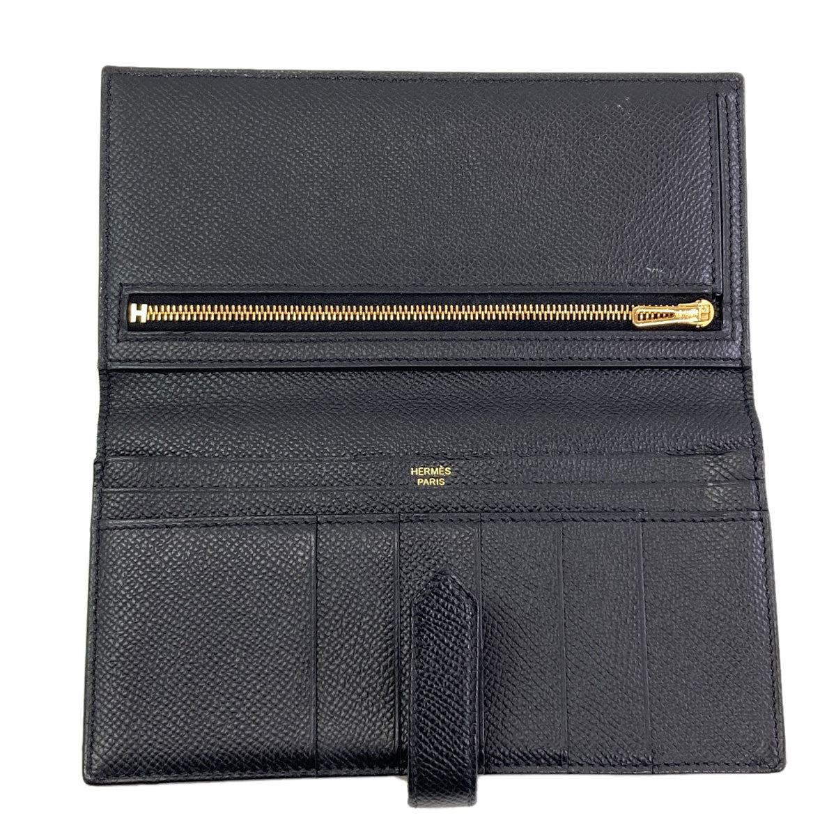 HERMES Barance Free GoldHardware Long wallet (with coin pocket) Epsom Ladies [Used]