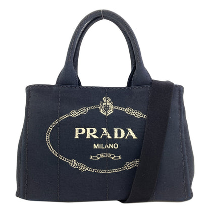 PRADA Canapa mini 2 WAY Handbag Canvas Ladies [Used]