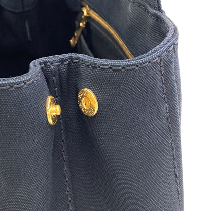 PRADA Canapa mini 2 WAY Handbag Canvas Ladies [Used]