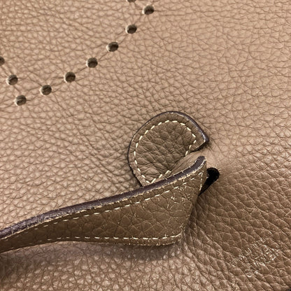 HERMES Evelyne2 PM Etoupe SilverHardware Shoulder Bag Taurillon Clemence Ladies [Used]