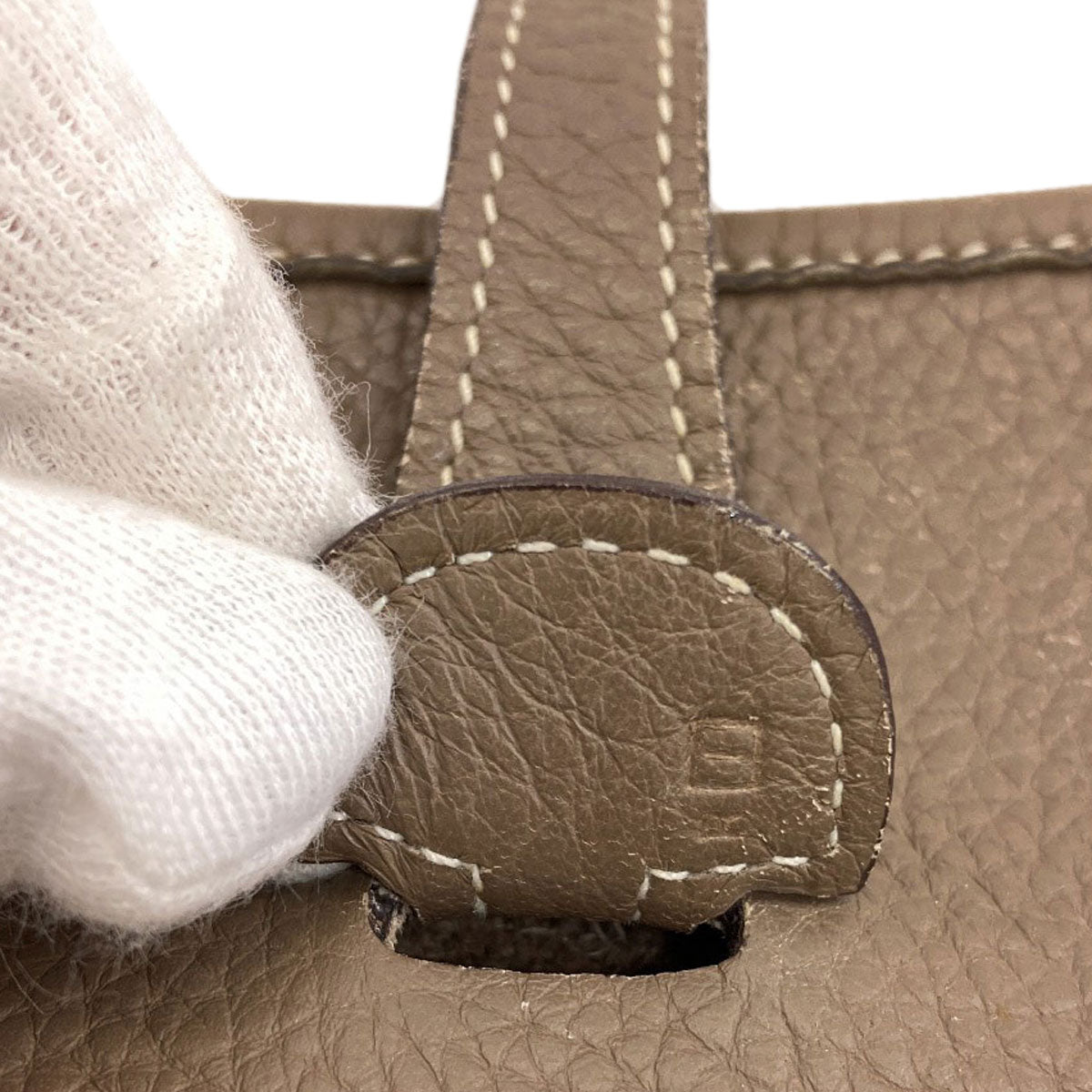 HERMES Evelyne2 PM Etoupe SilverHardware Shoulder Bag Taurillon Clemence Ladies [Used]