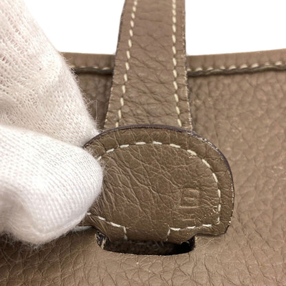 HERMES Evelyne2 PM Etoupe SilverHardware Shoulder Bag Taurillon Clemence Ladies [Used]