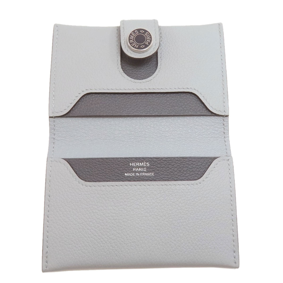 HERMES R.M.S Card Case SilverHardware Card Case Evercolor Ladies [Used]