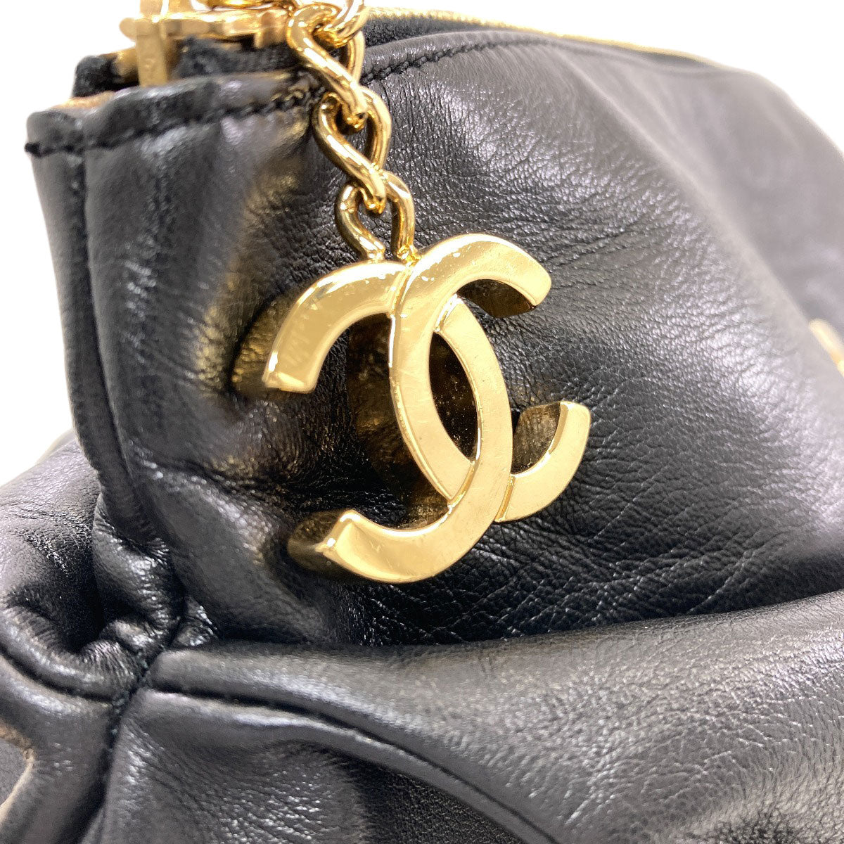 CHANEL Chain bag COCO Mark Gold Hardware Tote Bag Lambskin Ladies [Used]