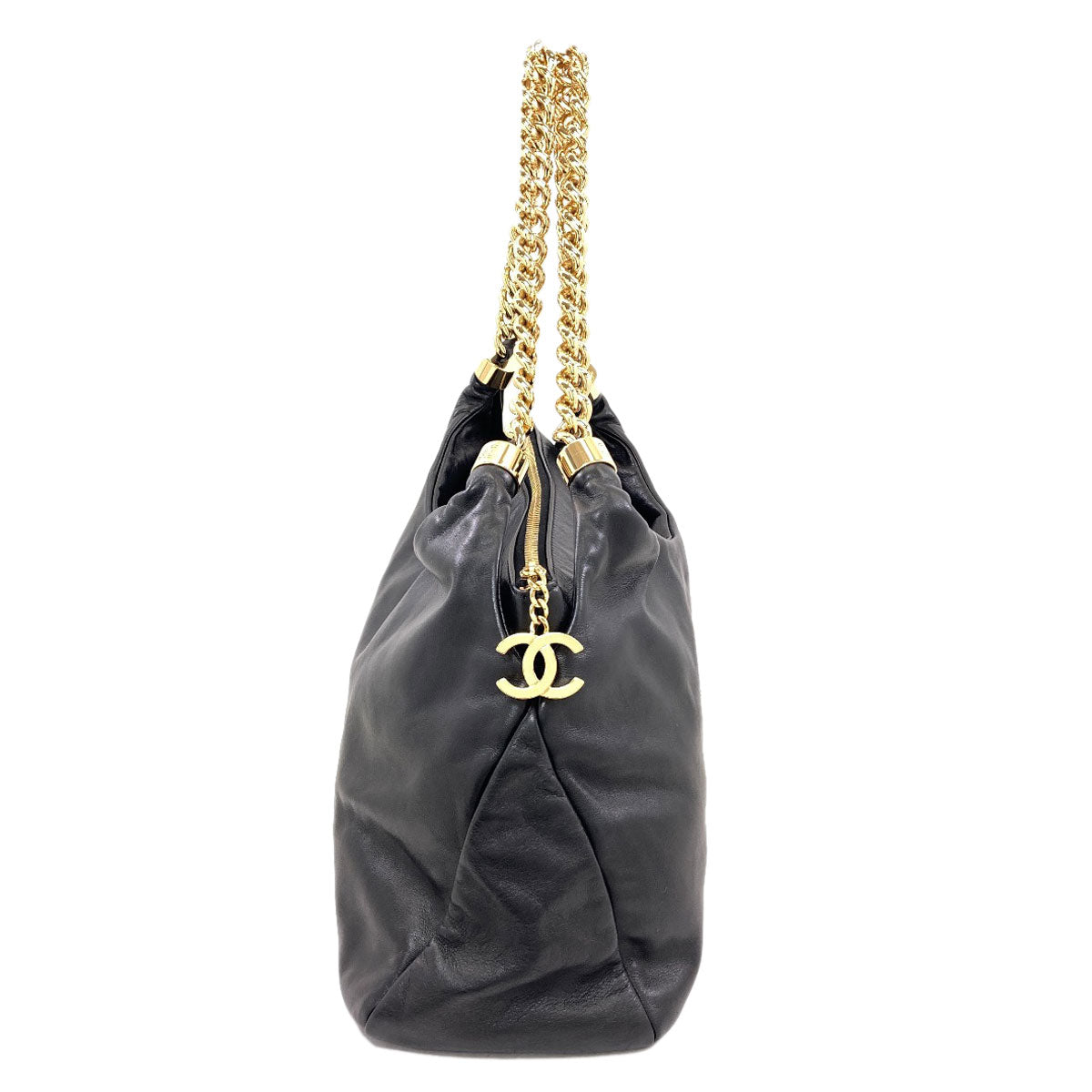 CHANEL Chain bag COCO Mark Gold Hardware Tote Bag Lambskin Ladies [Used]