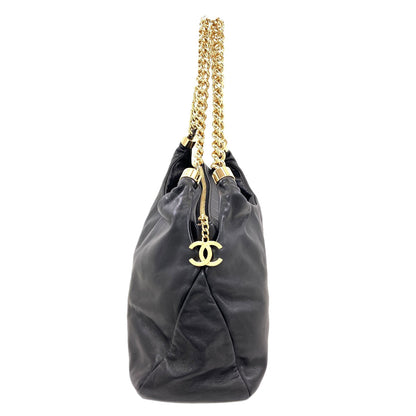 CHANEL Chain bag COCO Mark Gold Hardware Tote Bag Lambskin Ladies [Used]