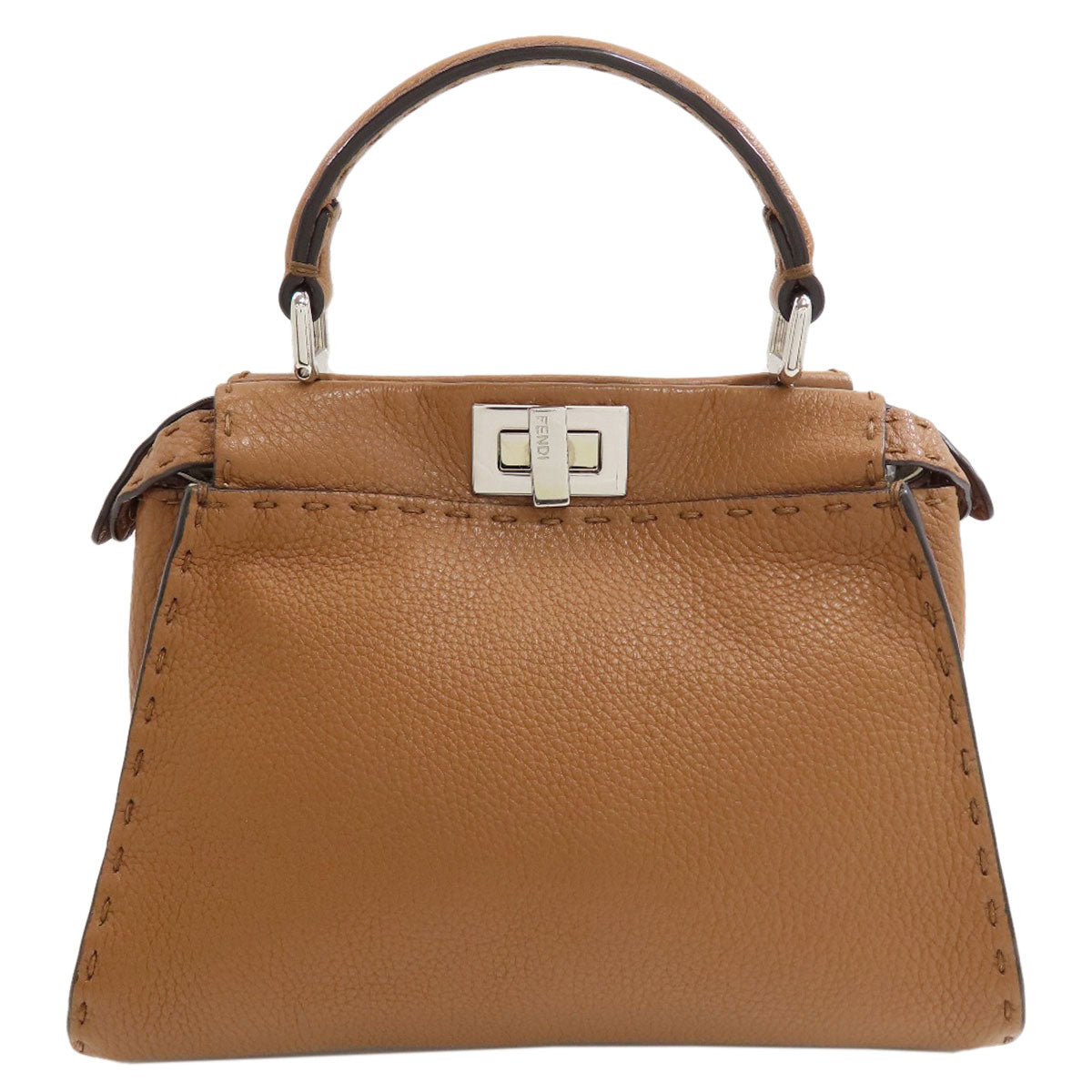 FENDI Peekaboo Mini Selleria 2WAY Handbag Calf Ladies [Used]
